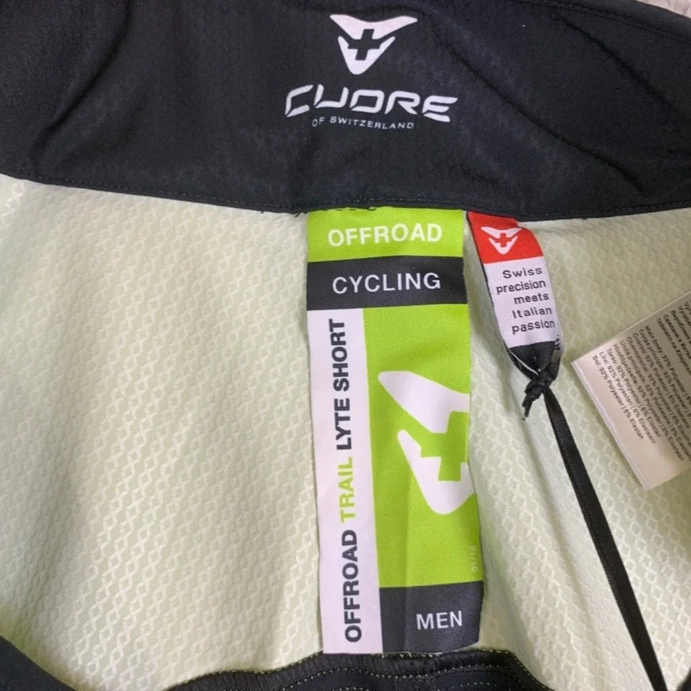 Cuore Trail Lyte MTB Shorts Mens Large Neon Yellow‎ Offroad Cycling NEW